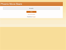Tablet Screenshot of phoenixmoviebears.com